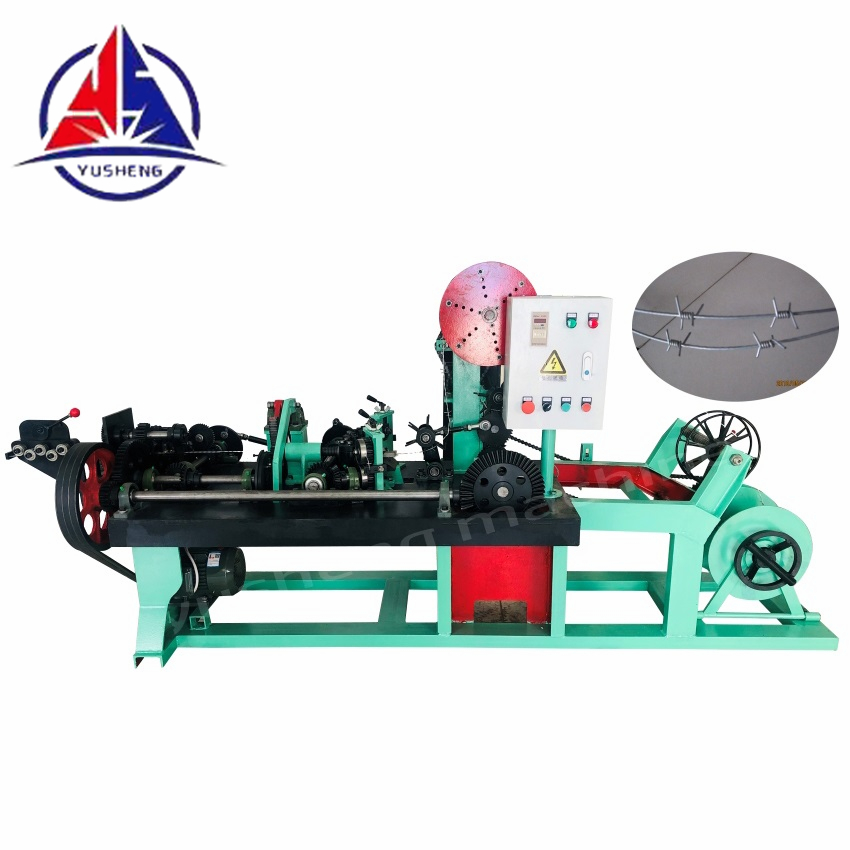 Single strand barbed wire machine